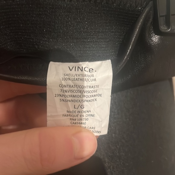 🔥NWOT  Vince Buttery Soft leather leggings new without tag - Picture 5 of 6